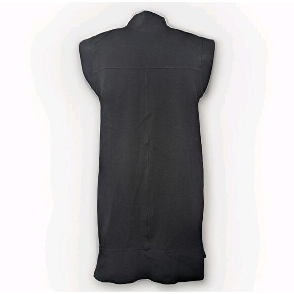 Brigitte Brianna Gia Dress Black Sheath Double Ponte Knit Sexy Modest Pockets M - Picture 3 of 7